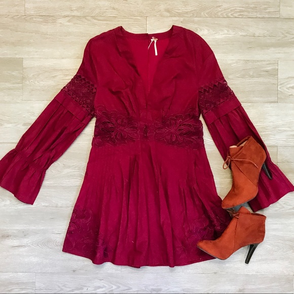 🆕 NWT Free People Lindsey Mini Dress - Picture 1 of 2